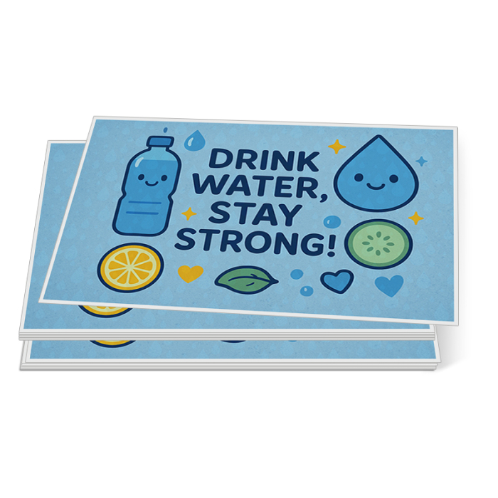 4x6 Inch Custom Rectangle Full Color Indoor Permanent Paper Stickers