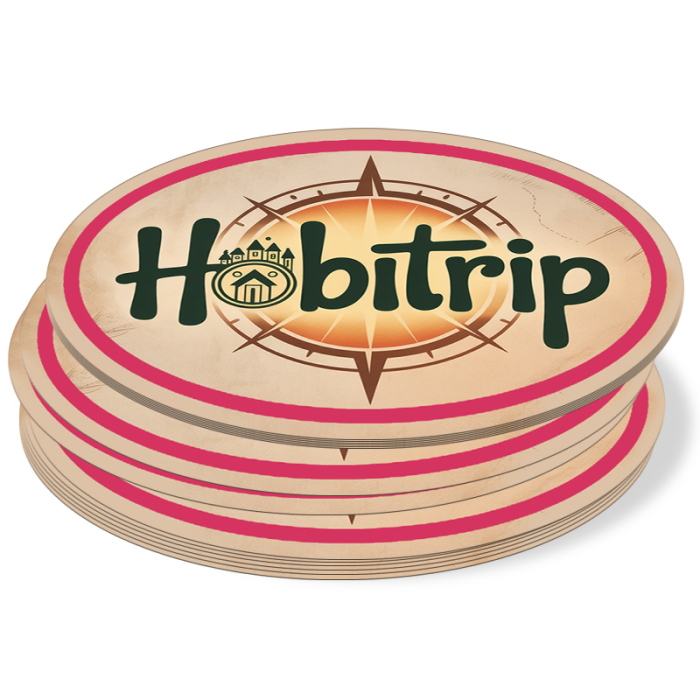 5x4 Inch Custom Oval Full Color Indoor Permanent Paper Stickers