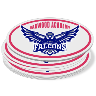 5x4 Inch Oval Full Color Outdoor Removable Vinyl...