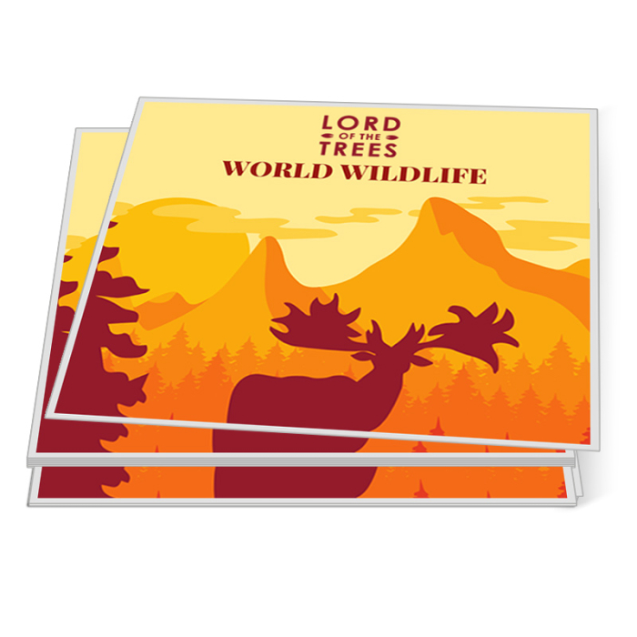 6.75x6 Inch Customized Rectangle Full Color Outdoor Removable Vinyl Stickers