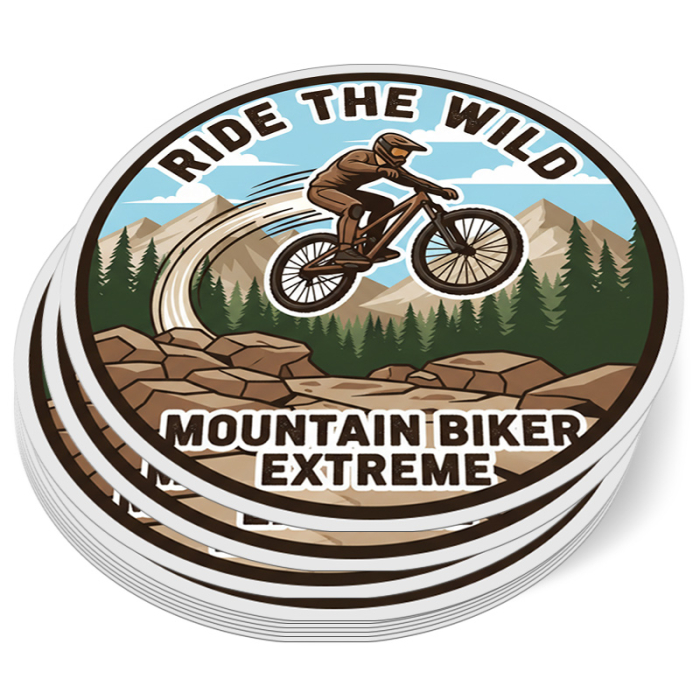 6 Inch Customized Circle Full Color Outdoor Removable Vinyl Stickers