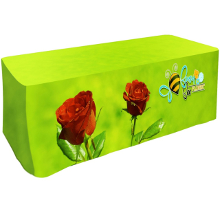 Polyester Fitted 3-Sided 6 Foot Table Covers