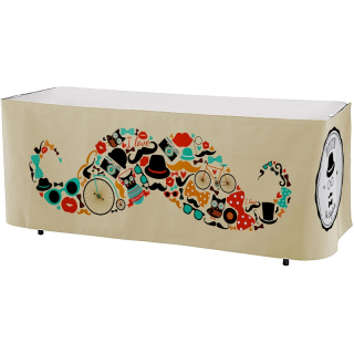 Premium Polyester 3-Sided 6 Foot Table Skirts