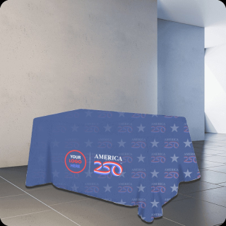 Polyester 4-Sided 6 Foot Table Covers