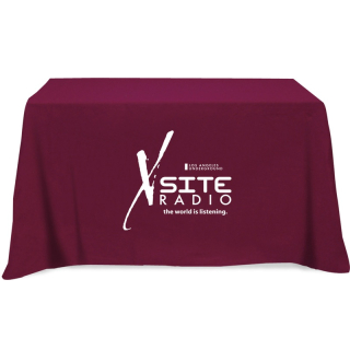 Flat 3-Sided 4 Foot Standard Table Covers