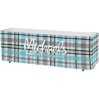 Premium Polyester 3-Sided 8 Foot Table Skirts