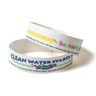 Seed Paper Wristbands