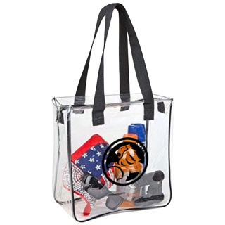 Stadium Compliant Clear Vinyl Zippered Tote Bags