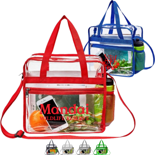 Large PVC Clear Waterproof Travel Shopping Storage Tote...