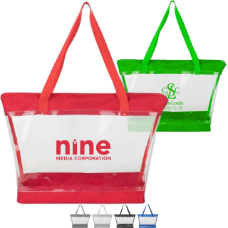 Clear PVC Transparent Shoulder Tote Bags