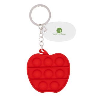 Push Pop Bubble Apple Fidget Sensory keychains