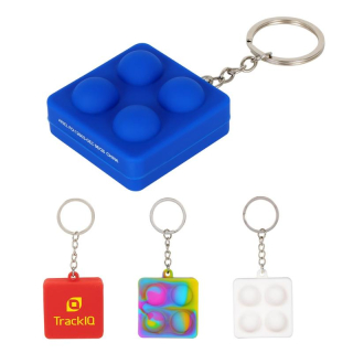 Square Push Pop Keyrings