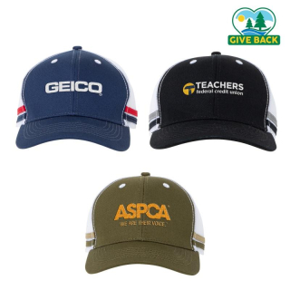 ACE Striped Trucker Hats