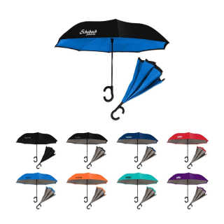 46 Inch Arc Dual Tone Inverted Umbrellas