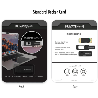 Private Eyes™ Webcam Cover Blister Packs