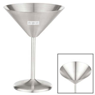 10 Oz Stainless Steel Martini Glasses