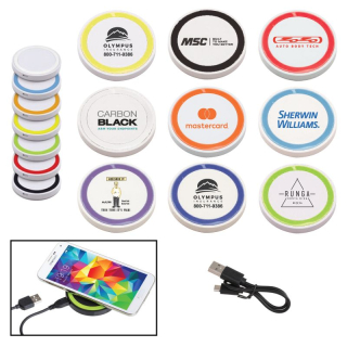10w White Qi Wireless Puck Smartphone Charging Pads
