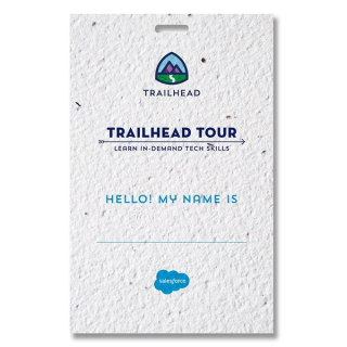 3.5x5.5 Inch Seed Paper Name Badges