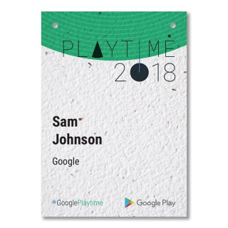 4.13x5.83 Inch Seed Paper Name Badges