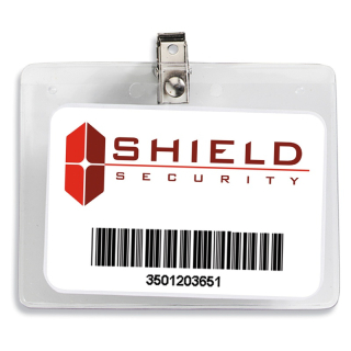 Blue Ash H Clear Badge Holders for 3x4 Inch Inserts