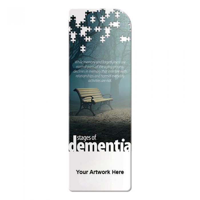 Custom Printed Stages of Dementia Bookmarks