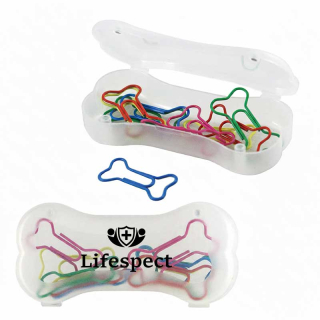 Dog Bone Shaped Paper Clips And Cases