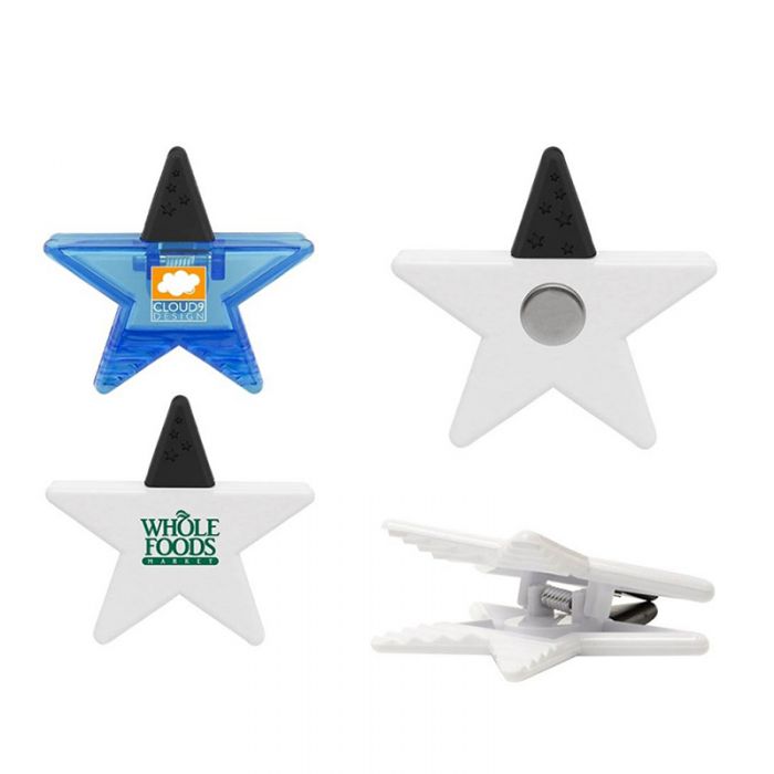 Promotional Star Shaped Magnet Clips