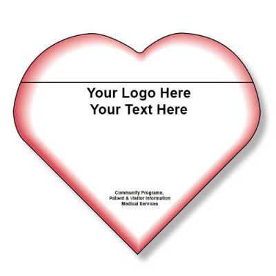 3x4 Customized Heart Shape Sticky Notes - Notepads