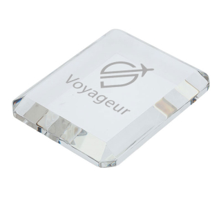 Prato Rectangle Crystal Paperweights