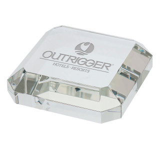 Taranto Square Crystal Paperweights