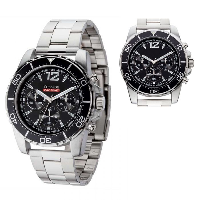 Customized Black Dial Chronograph Men's Watches