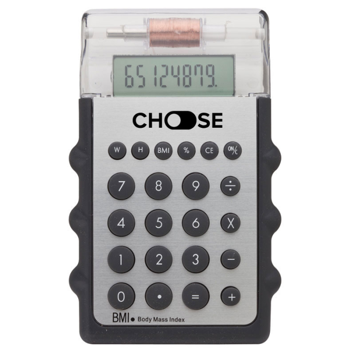 Promotional Motion Calculators with Body Mass Indicators