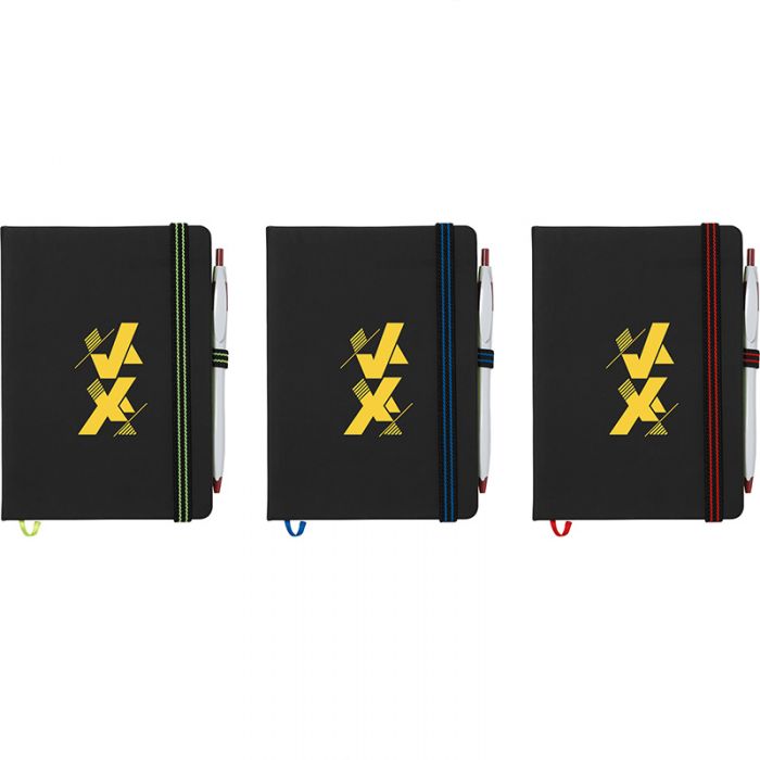 5 x 7 Inch Promotional Color Accent Notebooks