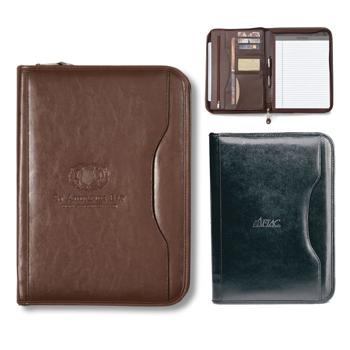 Custom Printed Deluxe Executive Vintage Leather Padfolios