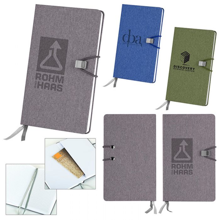 Custom Imprinted Half and Half Perfect Bound Notebooks
