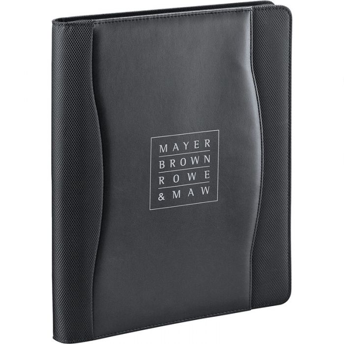 Customized Wave Zippered Padfolios