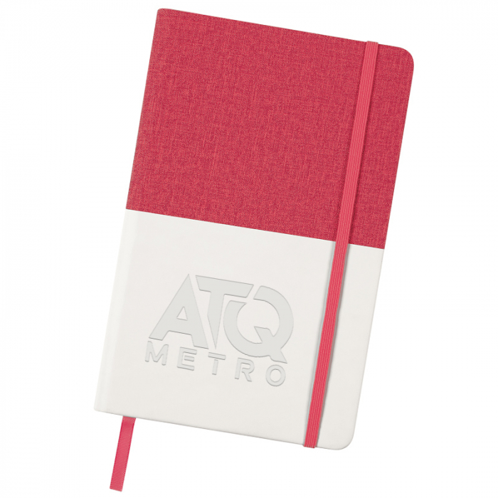 Personalized Two-Tone Heathered Journal Notebooks