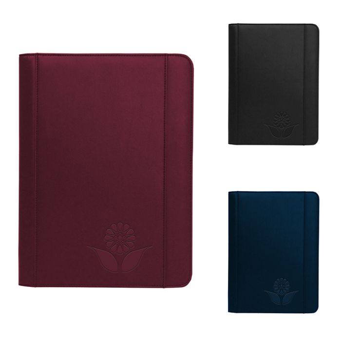Personalized Ultrahyde Zippered Padfolios