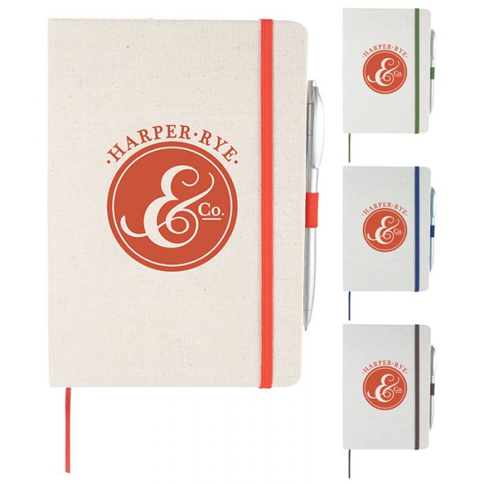 Promotional Luna Canvas Notebooks