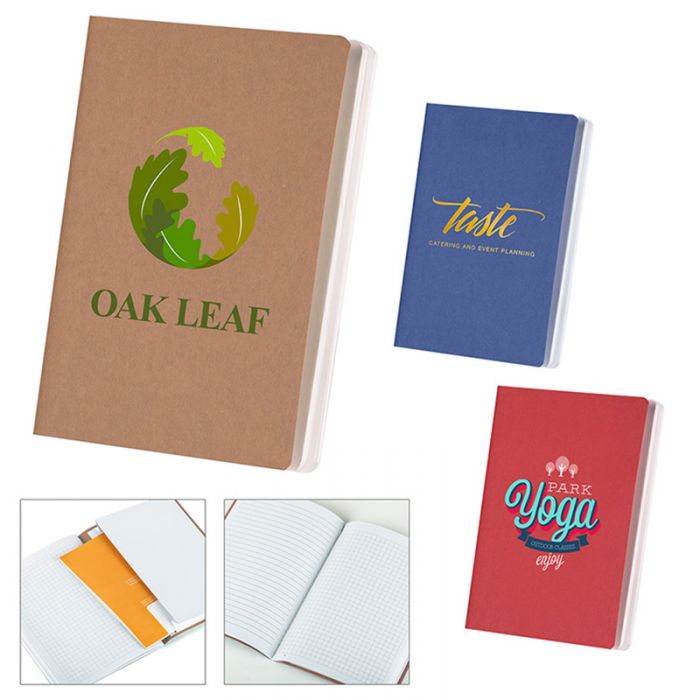 Promotional Stitched Kraft Notebooks