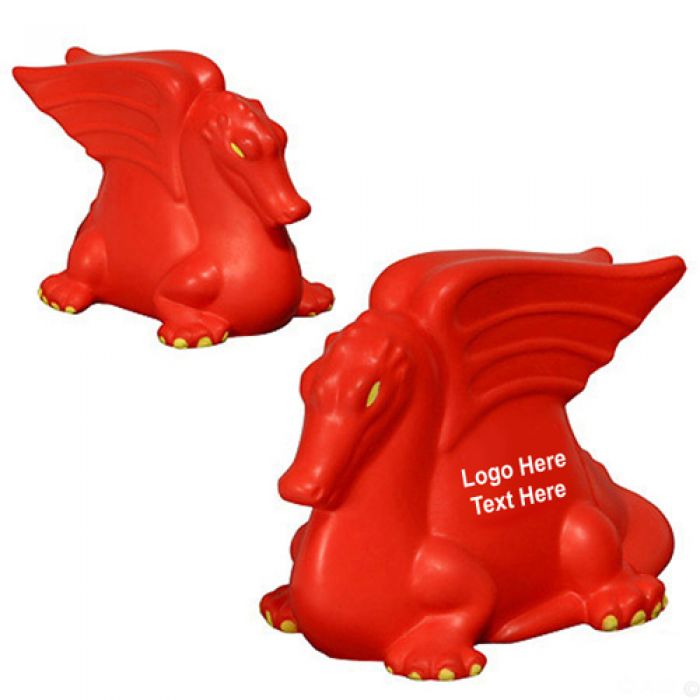 Custom Logo Imprinted Dragon Shaped Stress Relievers
