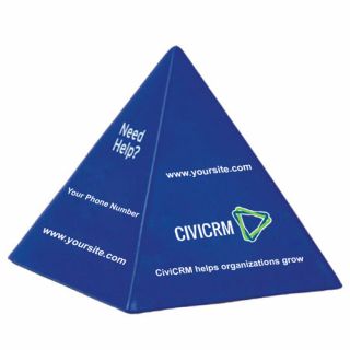 Logo Pyramid Shaped Stress Relievers