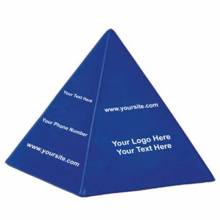 Logo Pyramid Shaped Stress Relievers