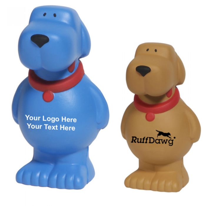 Custom Printed Cartoon Dog Stress Relievers