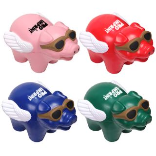 Flying Pig Shape Stress Relievers