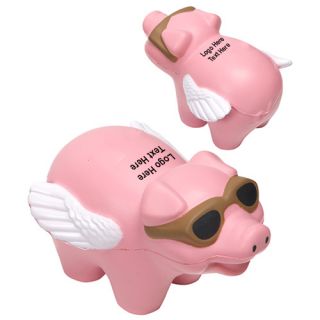 Flying Pig Shape Stress Relievers