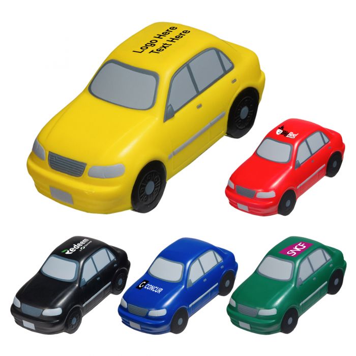 Custom Printed Sedan Shaped Stress Relievers