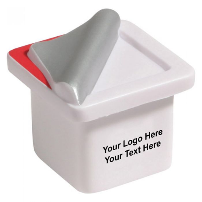 Custom Printed Yogurt White with Red Stress Relievers
