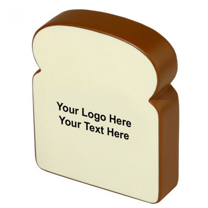 Customized Bread Slice Shaped Stress Relievers