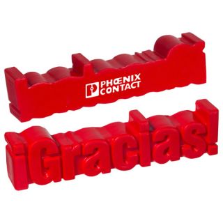 Gracias Word Shaped Stress Relievers